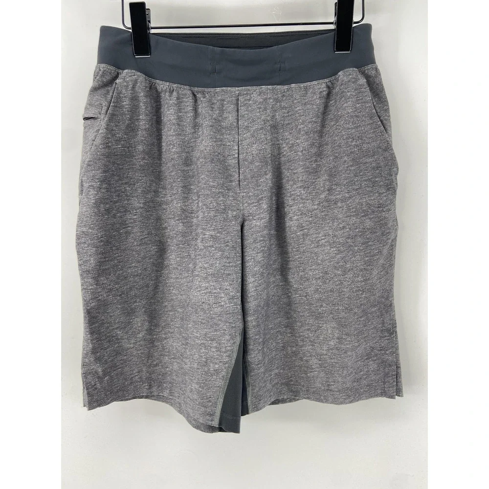 Lululemon THE‎ Shorts Mens Small Gray Athletic Knit Training Gym Running Stretch